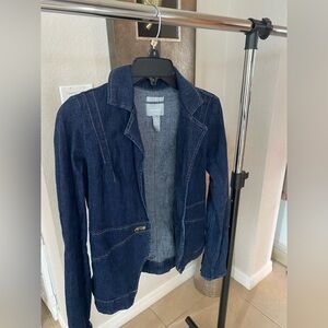 Old Navy Dark Blue Denim Blazer Jacket